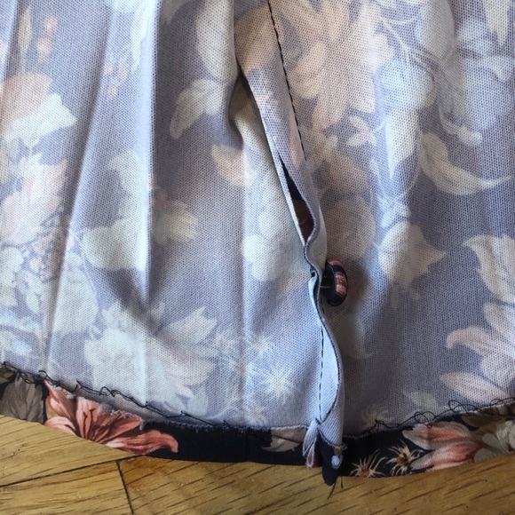 Vintage 70s pleated floral dress - Picture 5 of 7